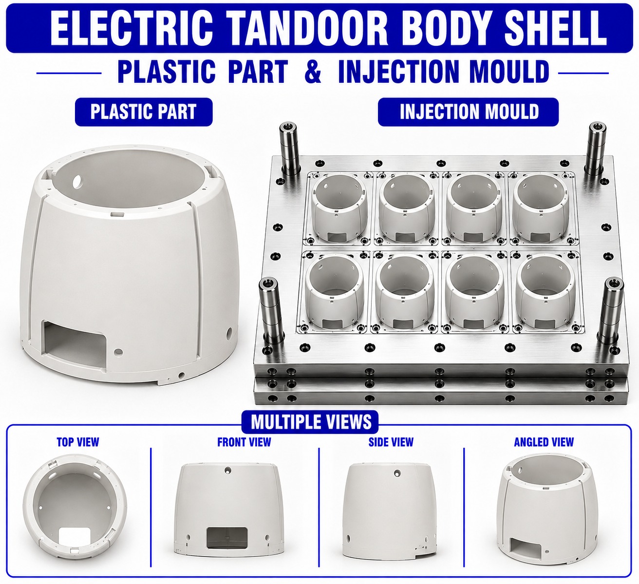 Electric Tandoor Plastic Body Shell Mould and Moulding Service